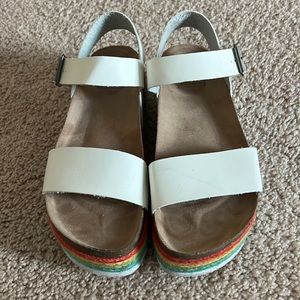 Dirty laundry sandals